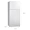 Premium Levella 12 cu ft Frost Free Top Freezer Refrigerator in White PRN12250HW - alternate 6